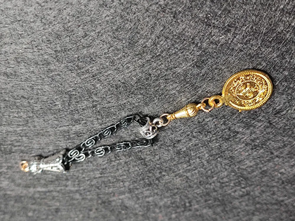 Usta İşçi̇li̇kli̇ Gümüş Kaplama Tesbi̇h Püskülü küçük resim 3