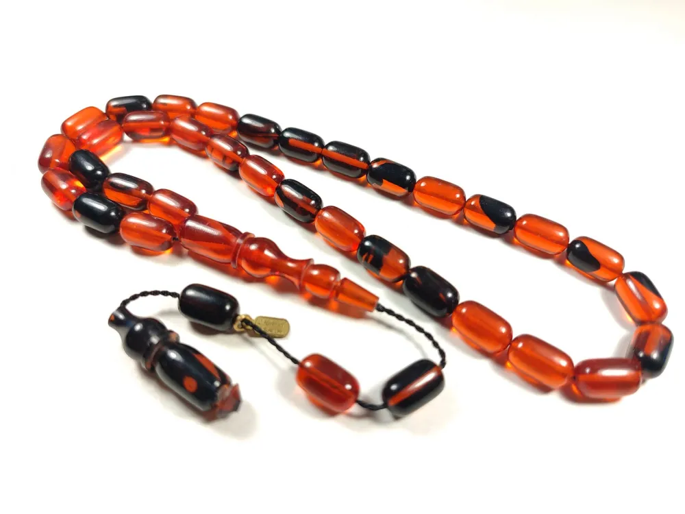 Mehmet Mercan Usta İşi̇ İmzalı Mühürlü Sıkma Kehri̇bar küçük resim 2