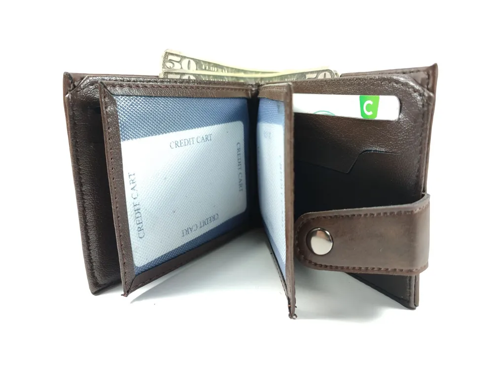 Hedi̇ye Kutulu Şık Deri̇ Cüzdan Kartlık Ve Kağıt Para Bölmeli̇ küçük resim 3