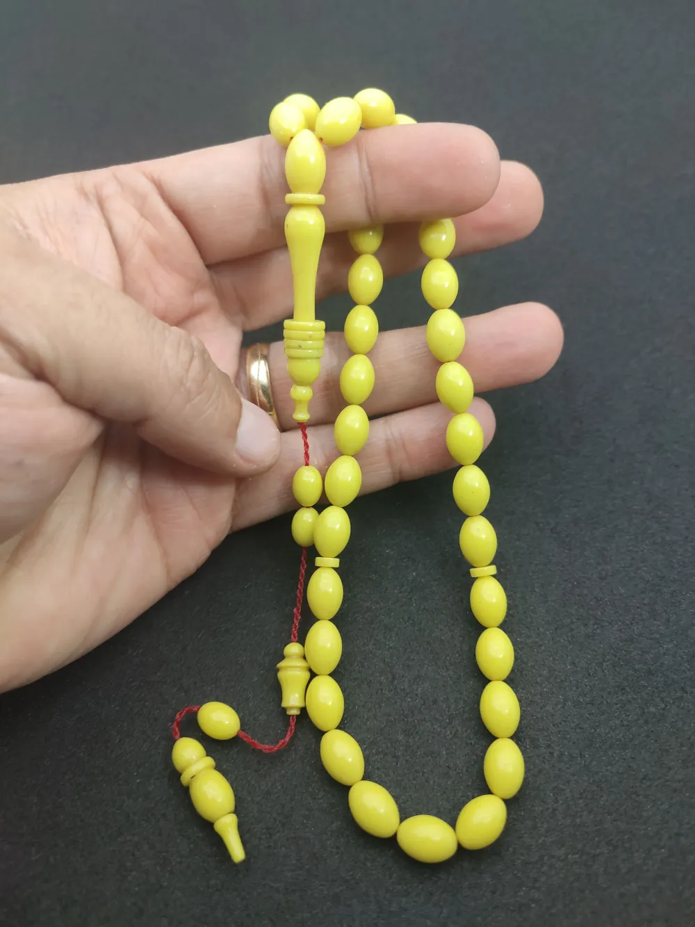 Ahmet Eryılmaz Usta Eseri̇ 0.6 Deli̇m İmame Halkalı Aykırı Renk Sıkma Kehri̇bar küçük resim 4