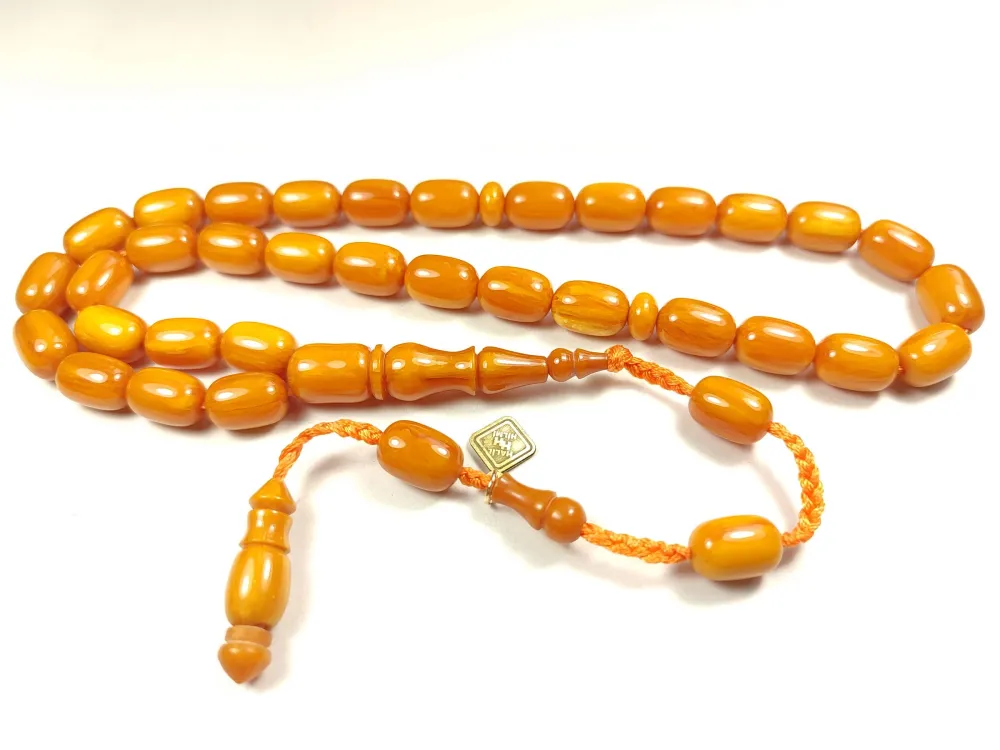 Hali̇l Hi̇lmi̇ Usta Eseri̇ İmzalı Aykırı Renk Sıkma Kehri̇bar küçük resim 2