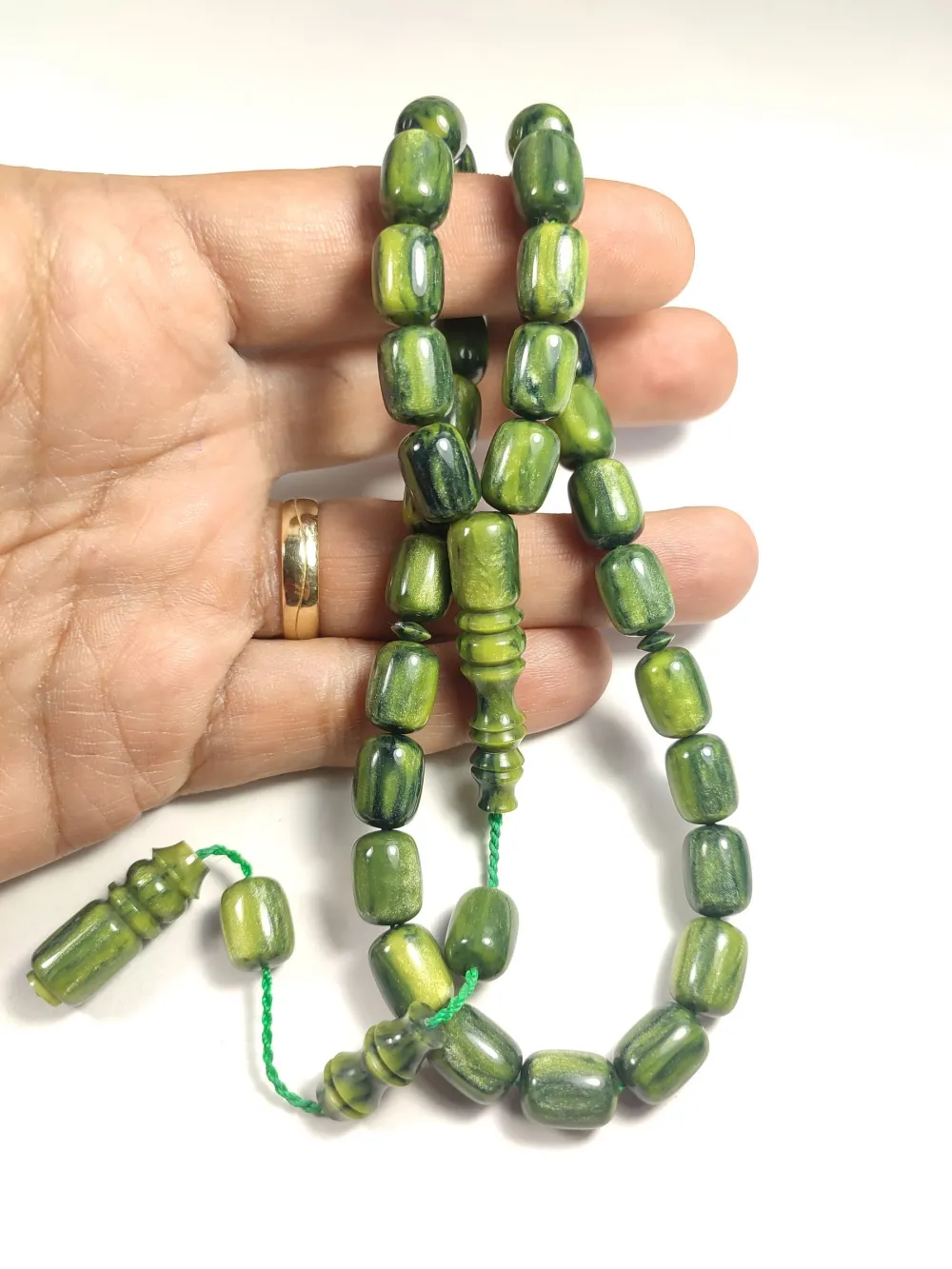 Emi̇na Ri̇şvani̇ Usta İşi̇ İmzalı Multi̇ Color  Sıkma Kehri̇bar küçük resim 4