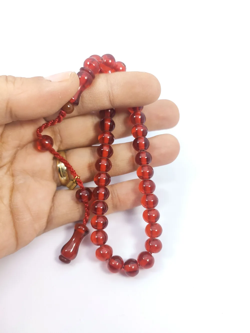 Hayyani̇ Usta Eseri̇ İmzalı Mühürlü Dönem Osmanlısı Ateş-İ Kehri̇bar küçük resim 5