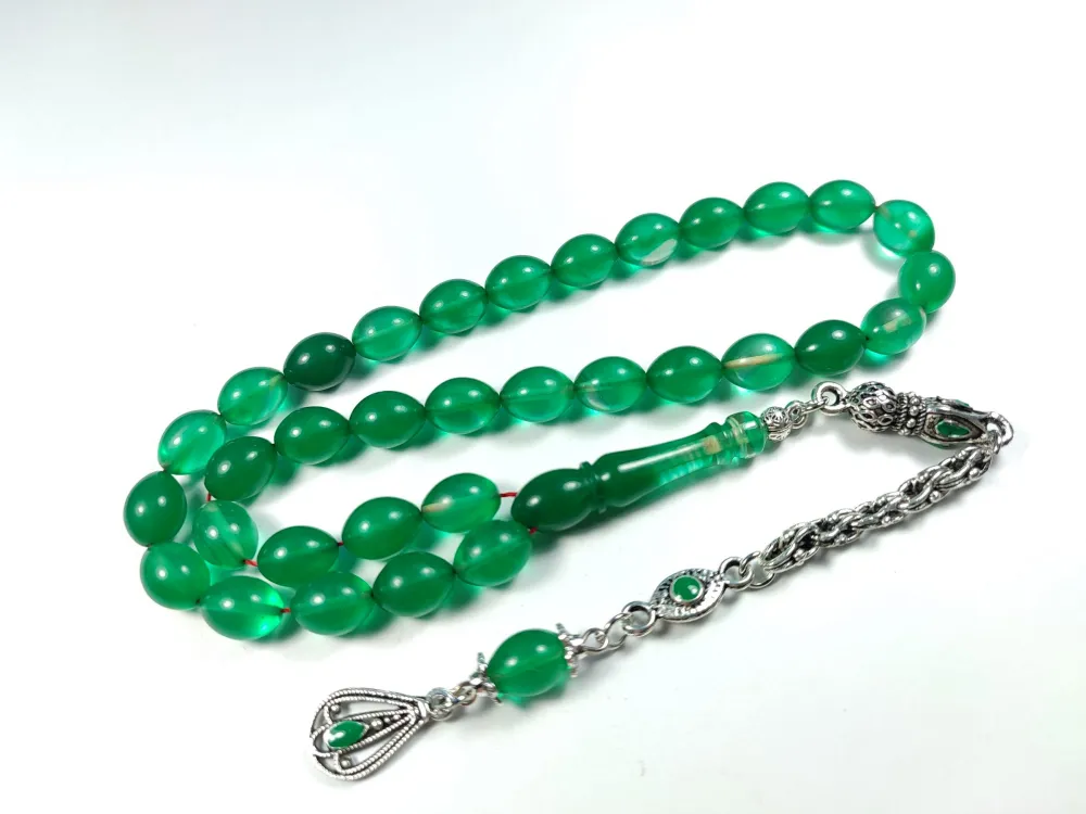 Alman Gümüş Püskül Kombi̇nli̇ 0.6 Deli̇m Sıkma Kehri̇bar küçük resim 2