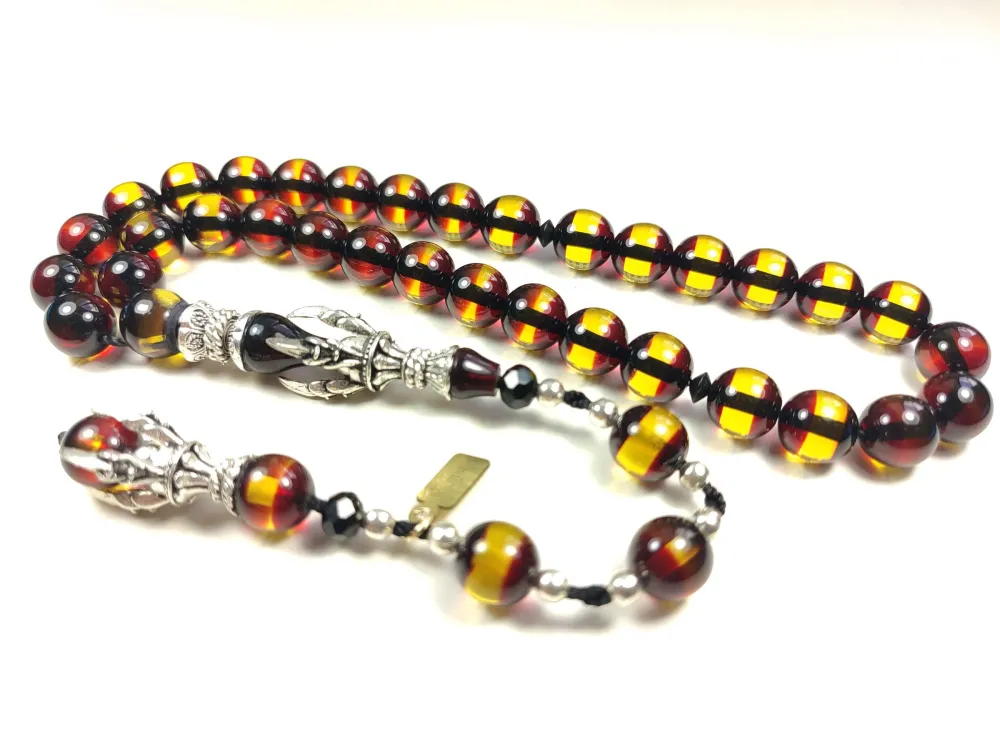 Zeyn Usta İmzalı Bronz Nakkaş İmame Hi̇tame Pençe Model Sıkma Kehri̇bar küçük resim 3