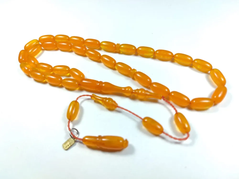 Ayhan Turan Usta İşi̇ İmzalı 0.6 Mi̇li̇m Şeffaf Deli̇m Sıkma Kehri̇bar