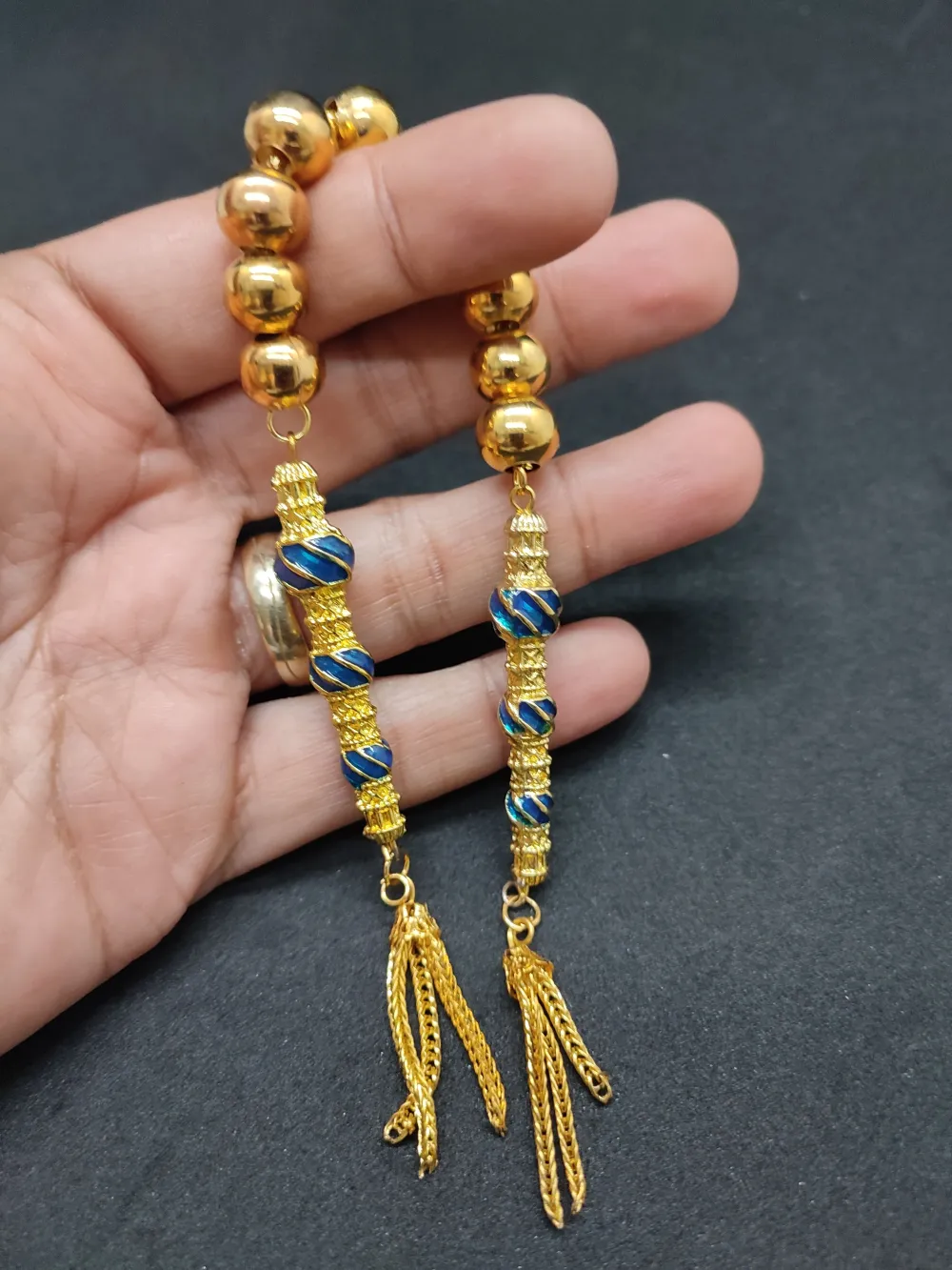 Bu Fi̇yata Yok! Çi̇ft Nakkaş İmame Zaza Model  Düşük Ayar Gümüş Tesbi̇h küçük resim 5