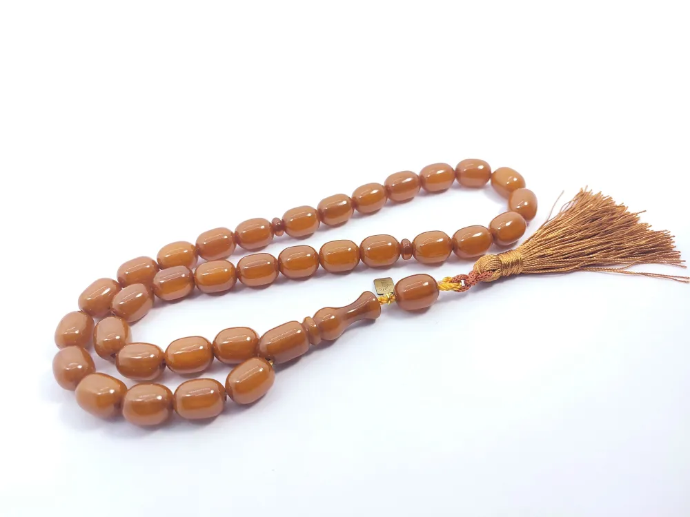 Ebu Zeyn Usta Eseri̇ İmzalı İri̇ Boy Sıkma Kehri̇bar