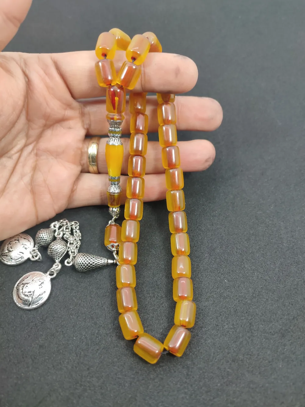 Zeyn Usta Eseri̇ 925 Ayar Gümüş Nakkaş  Alman Faturan küçük resim 4