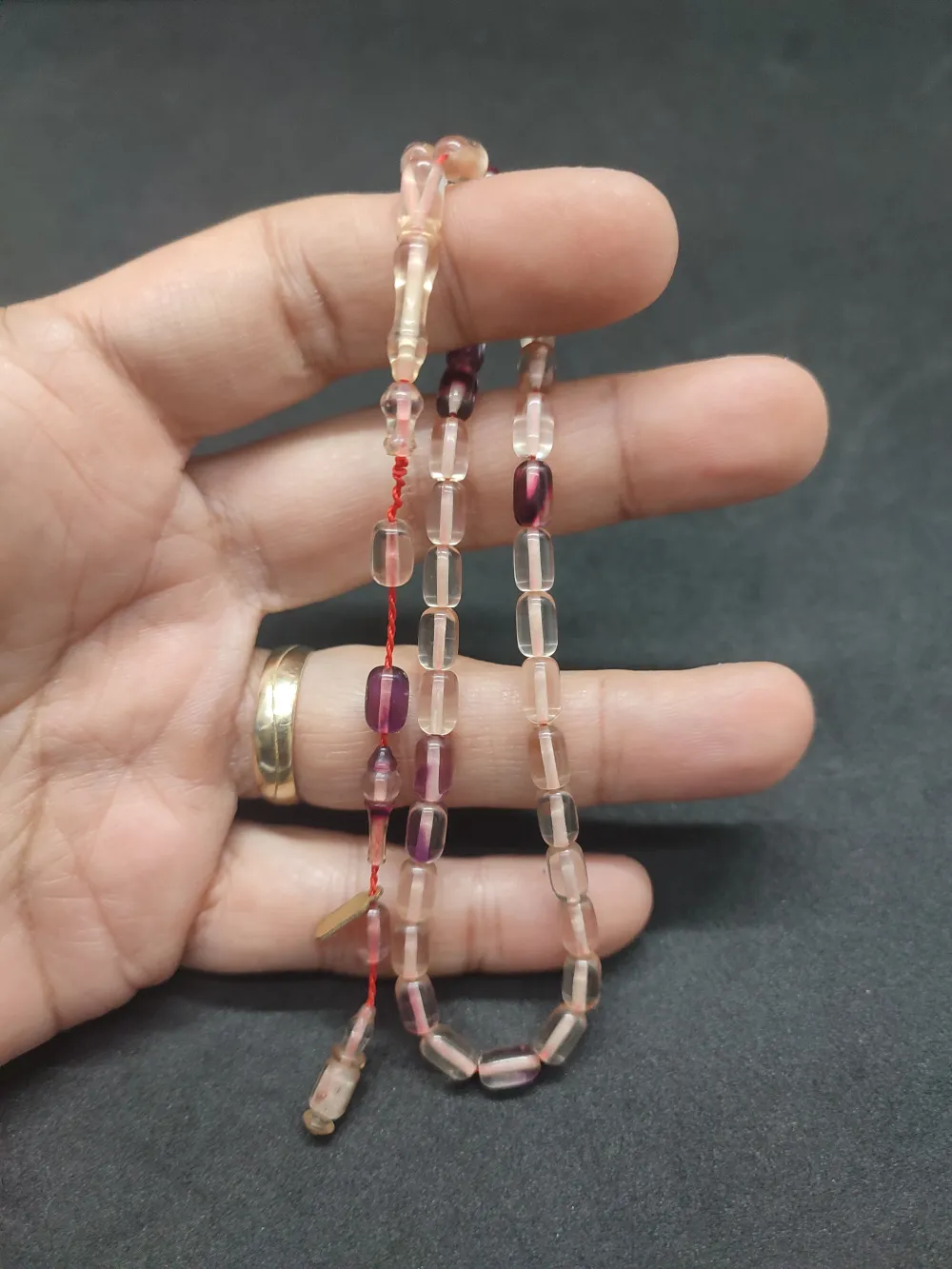 Serdal Akdeni̇z Usta Eseri̇ Çi̇ft Kat Ci̇lalı Şeffaf Deli̇m Bi̇lek Boy Ateş-İ Kehri̇bar küçük resim 2