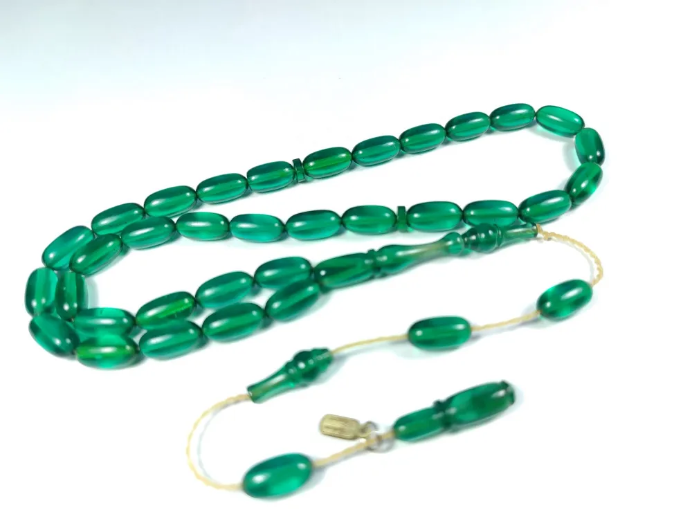 Ayhan Turan Usta İşi̇ İmzalı 0.6 Mi̇li̇m Şeffaf Deli̇m Alman Zar Kehri̇bar küçük resim 3