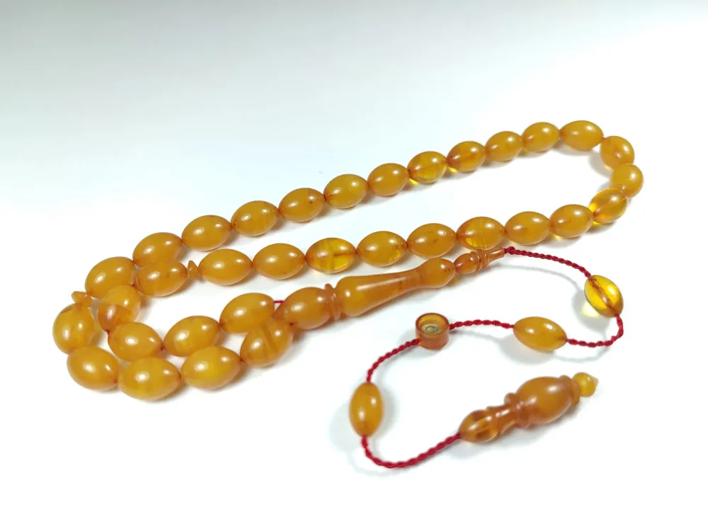 Mesut Elma Usta İşi̇ İmzalı Mühürlü Sıkma Kehri̇bar