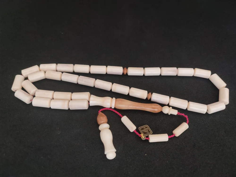 İskeçeli̇ Cemi̇l Usta Eseri̇ İri̇ Boy Naturel Kuka Kombi̇nli̇  Bali̇na Kemi̇ği̇ küçük resim 3