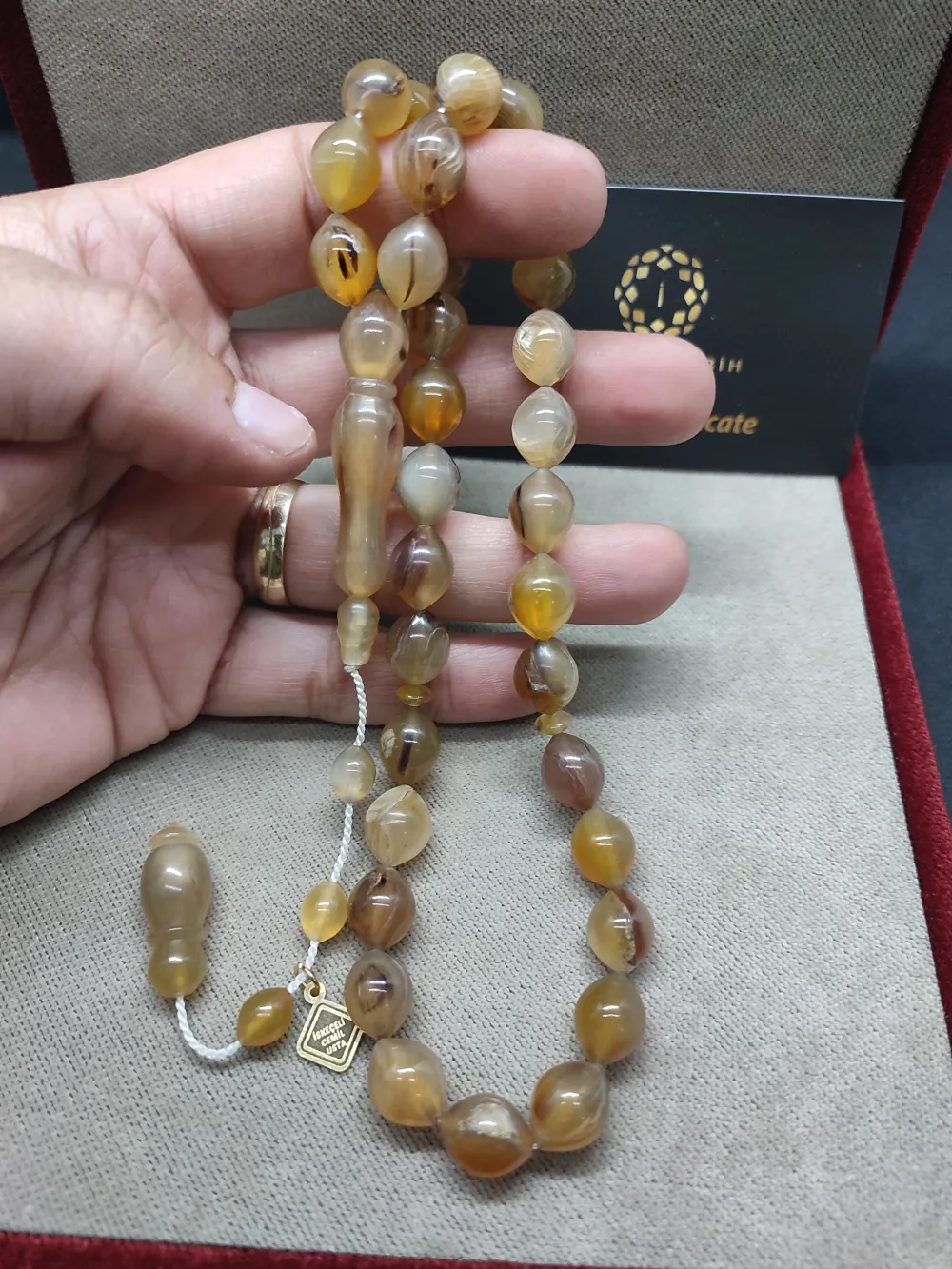 İskeçeli̇ Cemi̇l Usta Eseri̇ 30.15 Gr. İri̇ Boy Kum Ceylanı Boynuzu küçük resim 5