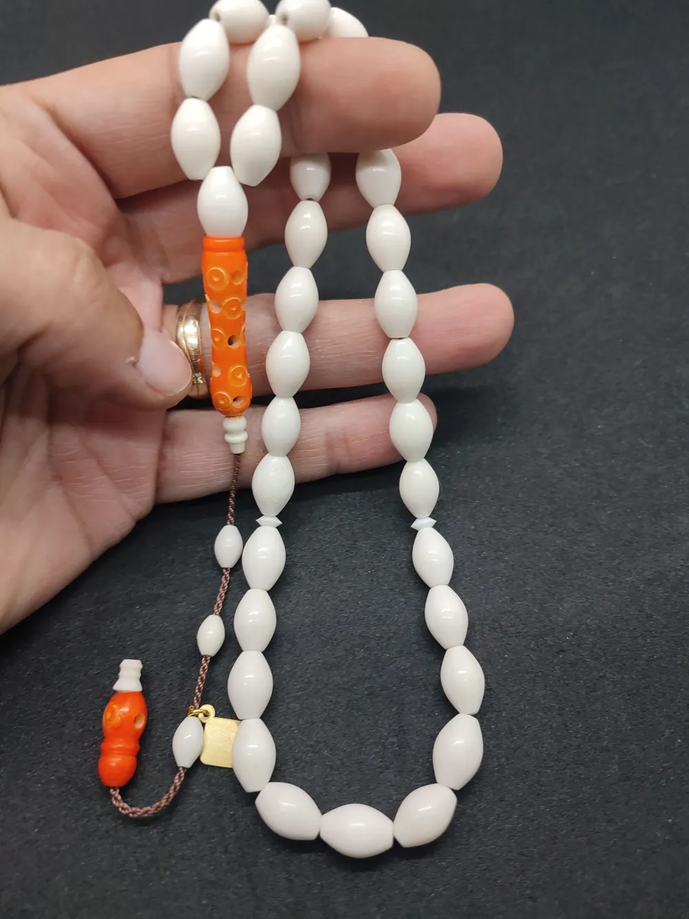 İskeçeli̇ Cemi̇l Usta Eseri̇ İmame Hi̇tame Kalem Oyma Deve Kemi̇ği̇ küçük resim 5