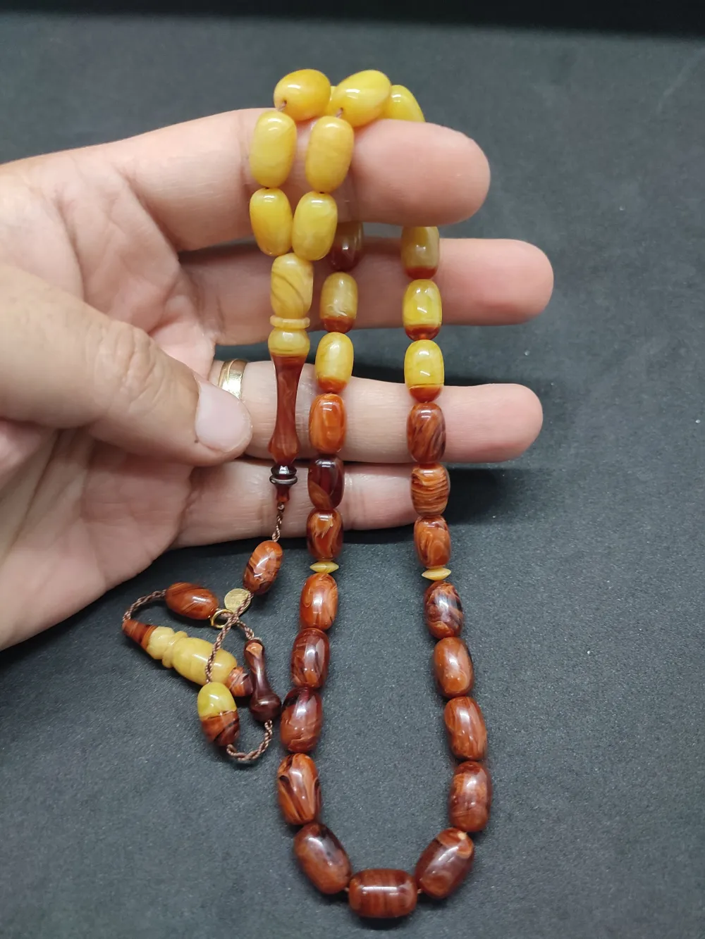 Ayhan Turan Usta Eseri̇ Ful Hare Ful Damar Eski̇ 0.6 Mm Deli̇m Sıkma Kehri̇bar küçük resim 4