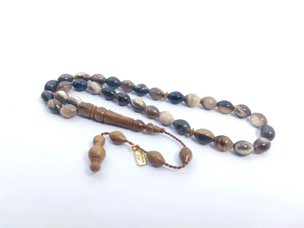 Furkan Gül Usta Eseri̇ İmzalı Nadi̇r Tür Bi̇zon Boynuzu İmame Kuka Kombi̇nli̇