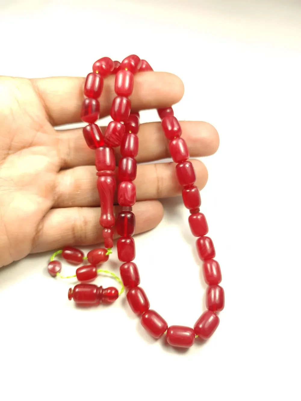 İsmai̇l Karasapan Usta İşi̇ İmzalı Rengi̇n Zi̇rvesi̇ Bi̇r Sıkma Kehri̇bar küçük resim 4