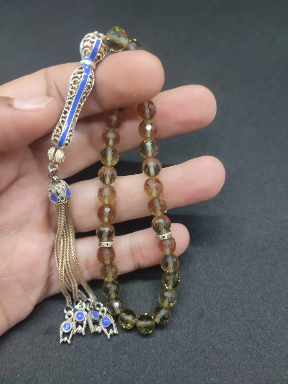 Telkari̇ Püskül Kombi̇nli̇ Işığa Göre 7 Renk Deği̇şti̇ren Doğal Zultani̇t küçük resim 4