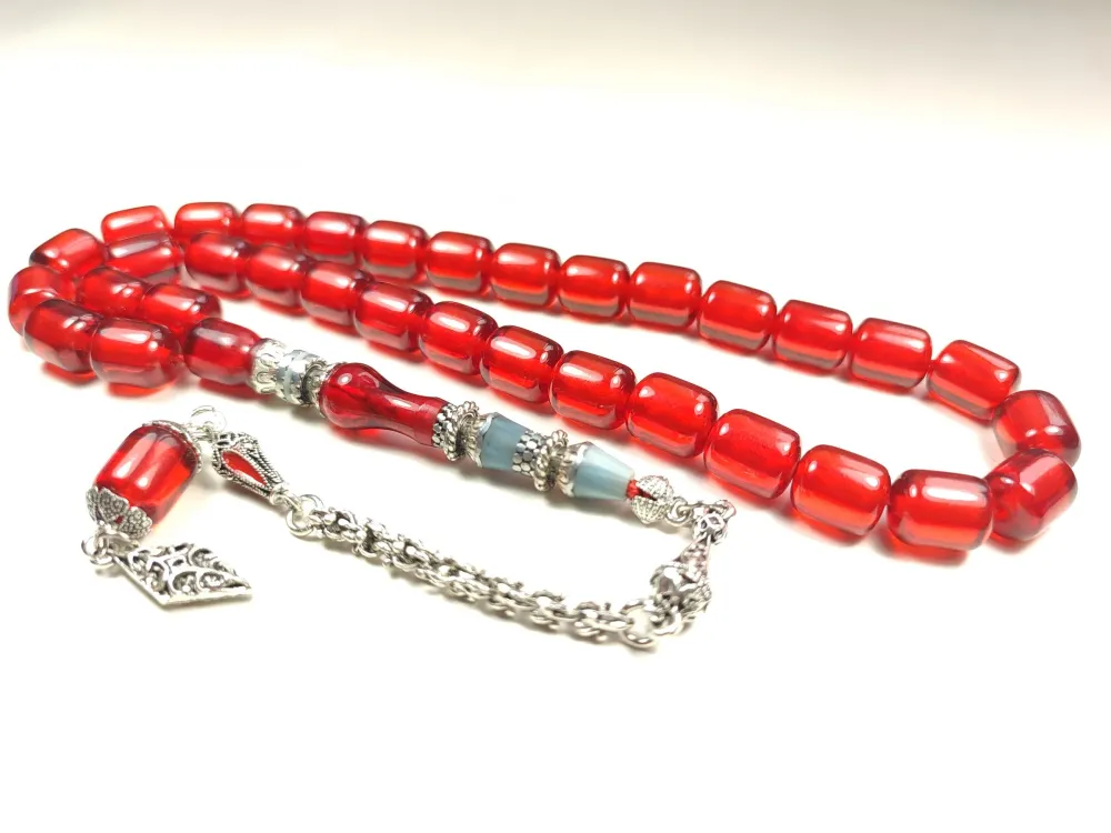 925 Ayar Gümüş Nakkaş Aykırı Renk Ateş Kehri̇bar küçük resim 3