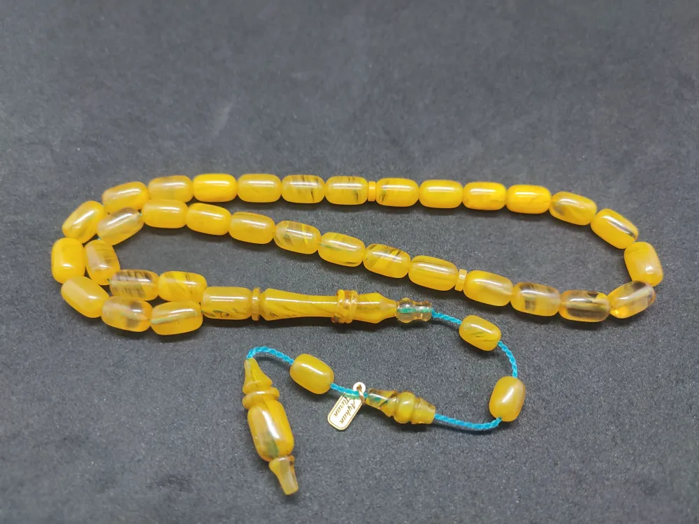 Ayhan Turan Usta Eseri̇ Halkalı İmame Çi̇ft Kat Ci̇lalı Sıkma Kehri̇bar küçük resim 4