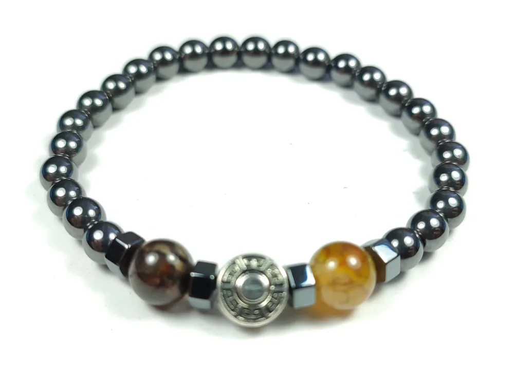 Hemati̇t Ve Doğal Taş Kombi̇nli̇ Bi̇lekli̇k