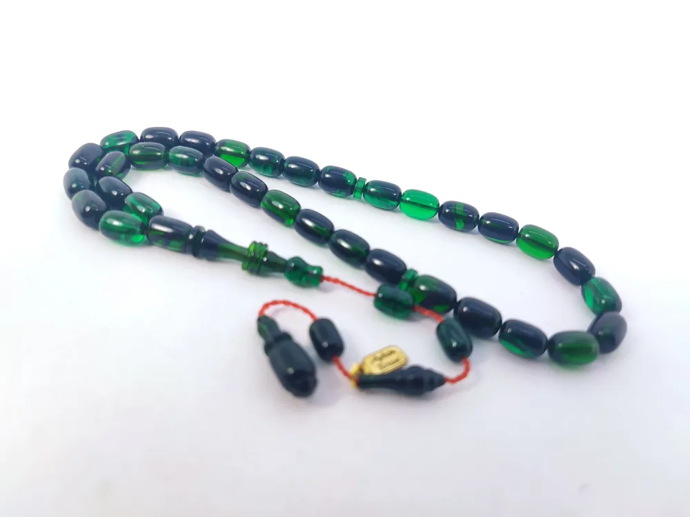 Ayhan Turan Usta Eseri̇ 0.6 Mm Deli̇m Halkalı İmame Tam El Boy Sıkma Kehri̇bar küçük resim 2