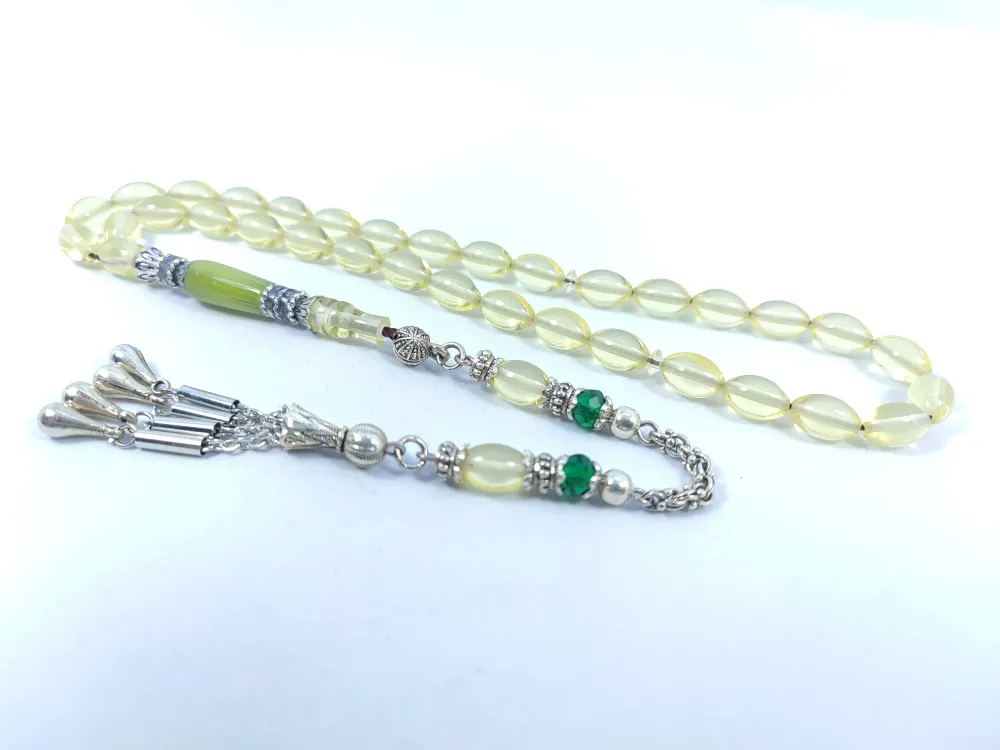 Şevket Alkan Usta Eseri̇ Gümüş Nakkaş İşlemeli̇ Zar  Kehri̇bar küçük resim 3