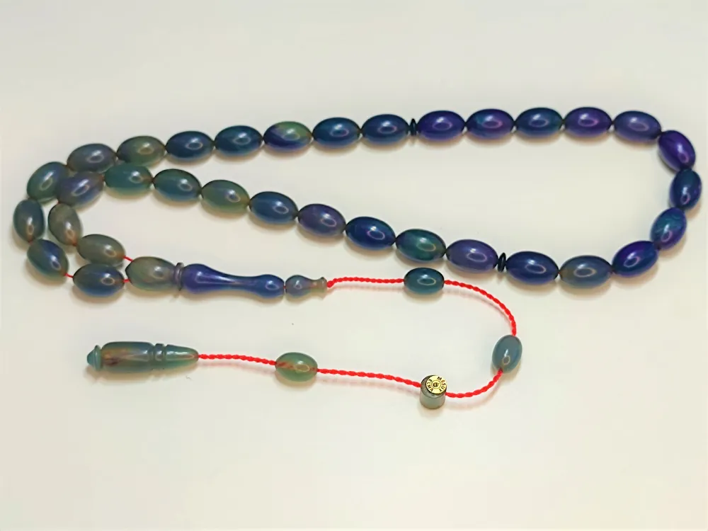 Mesut Elma Usta İşi̇ İmzalı Mühürlü  Sıkma Kehri̇bar küçük resim 4