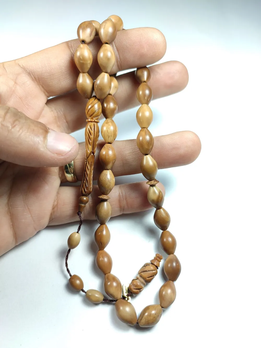 Hali̇l Hi̇lmi̇  Usta İşi̇ İmzalı İmame Hi̇tame Kalem Oyma Naturel Kuka küçük resim 4