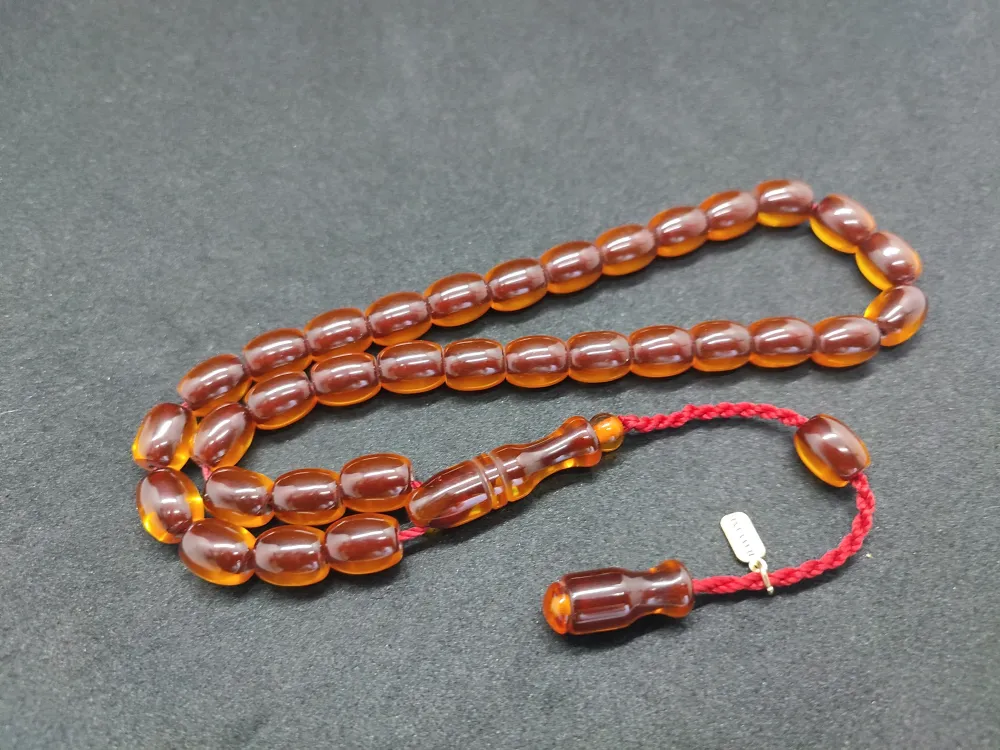 Hayyani̇ Usta Eseri̇ İmzalı Mühürlü Dönem Osmanlı Ateş Kehri̇barı küçük resim 3