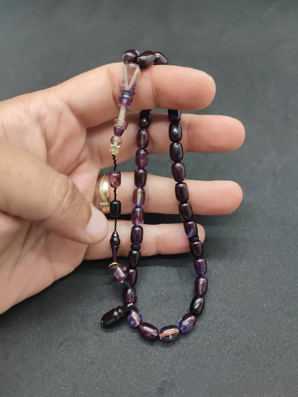 Furkan Gül Usta Eseri̇ El Boy İmame Halkalı Ateş-İ Kehri̇bar küçük resim 5