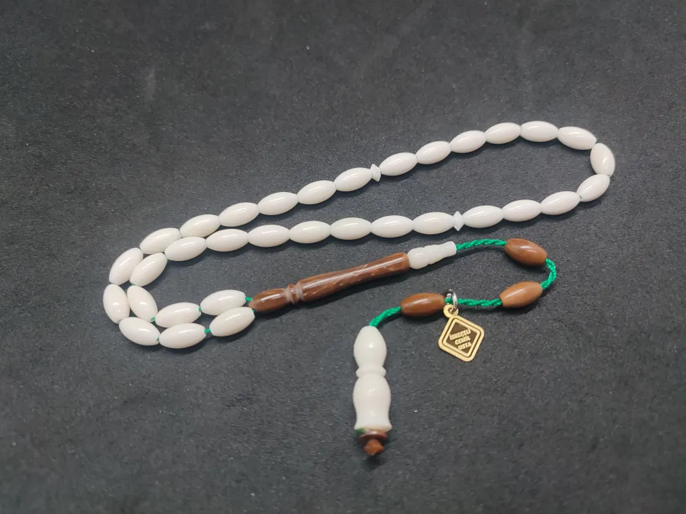 İskeçeli̇ Cemi̇l Usta Eseri̇ El Boy Kuka Kombi̇nli̇ Naturel Deve Kemi̇ği̇