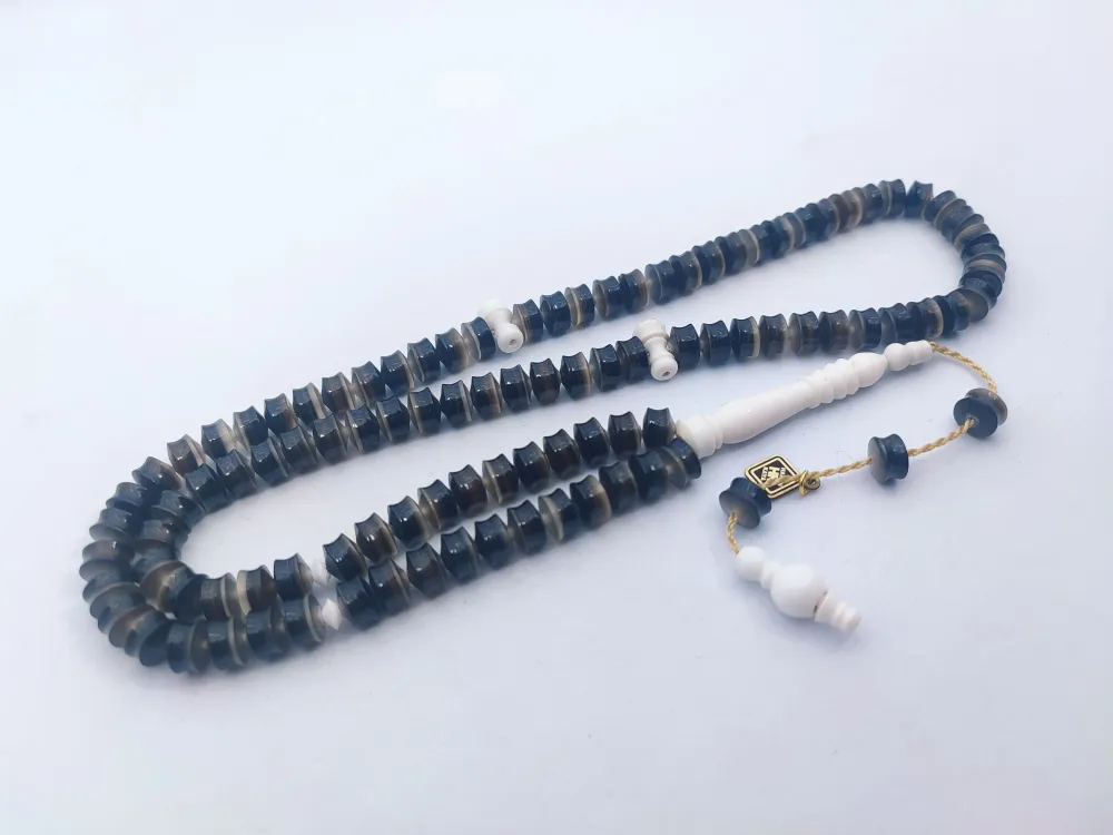 Hakan Kaya Usta Eseri̇ Deve Kemi̇ği̇ Kombi̇nli̇ Fransız Galali̇t Namaz Tesbi̇hi̇ küçük resim 3