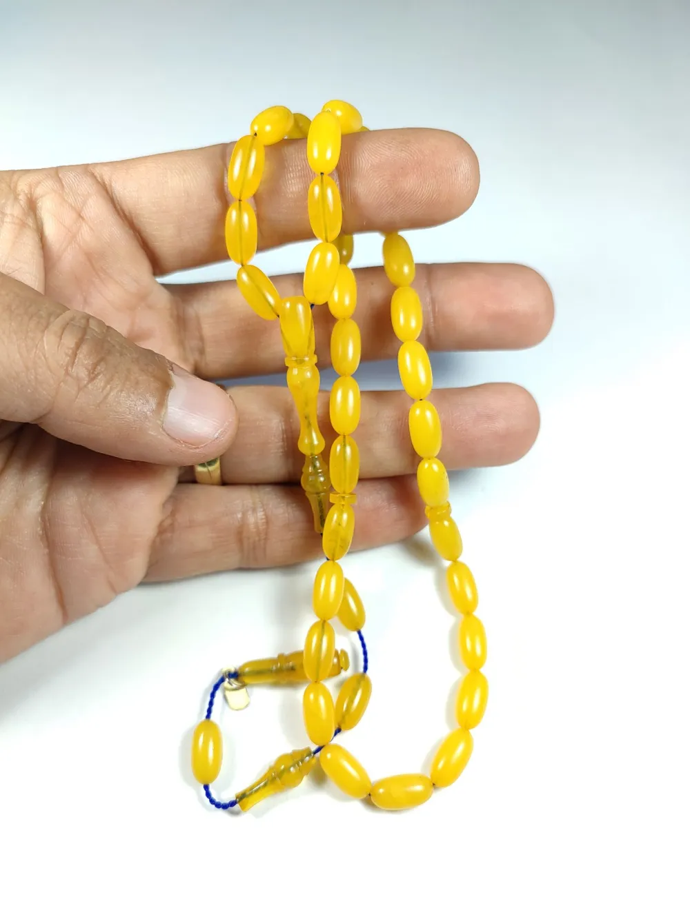 Ayhan Turan Usta İşi̇ İmzalı 0.6 Mi̇li̇m Şeffaf Deli̇m Sıkma Kehri̇bar küçük resim 5