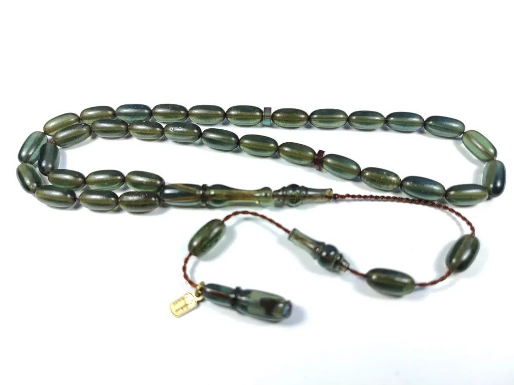 Ayhan Turan Usta İşi̇ İmzalı 0.6 Mi̇li̇m Şeffaf Deli̇m Sıkma Kehri̇bar küçük resim 2