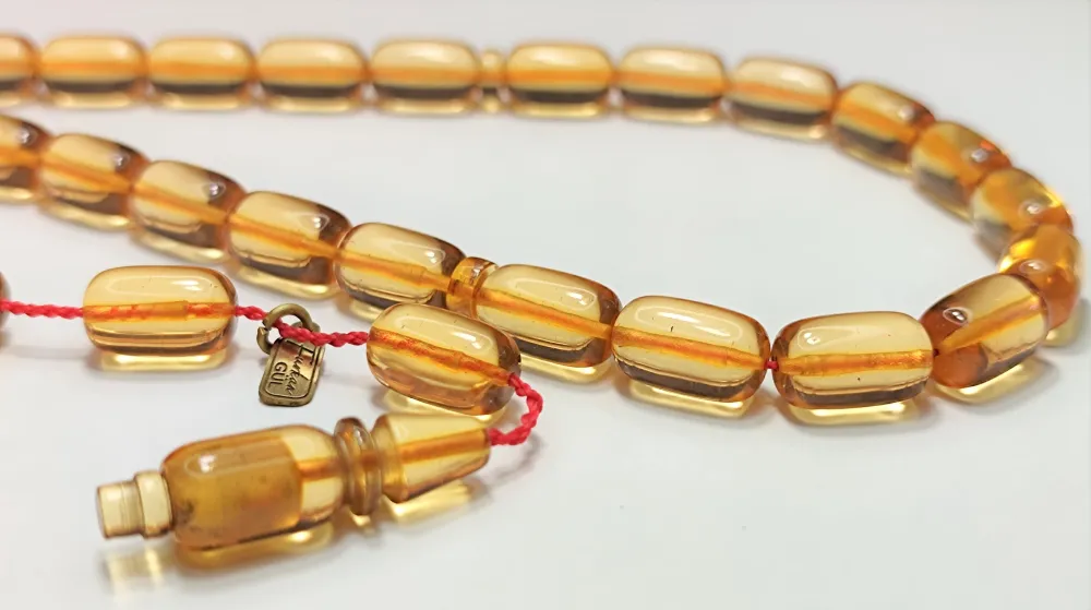 Furkan Gül Usta İşi̇ İmzalı Mühürlü Orji̇nal Ateş Kehri̇bar Kopyası