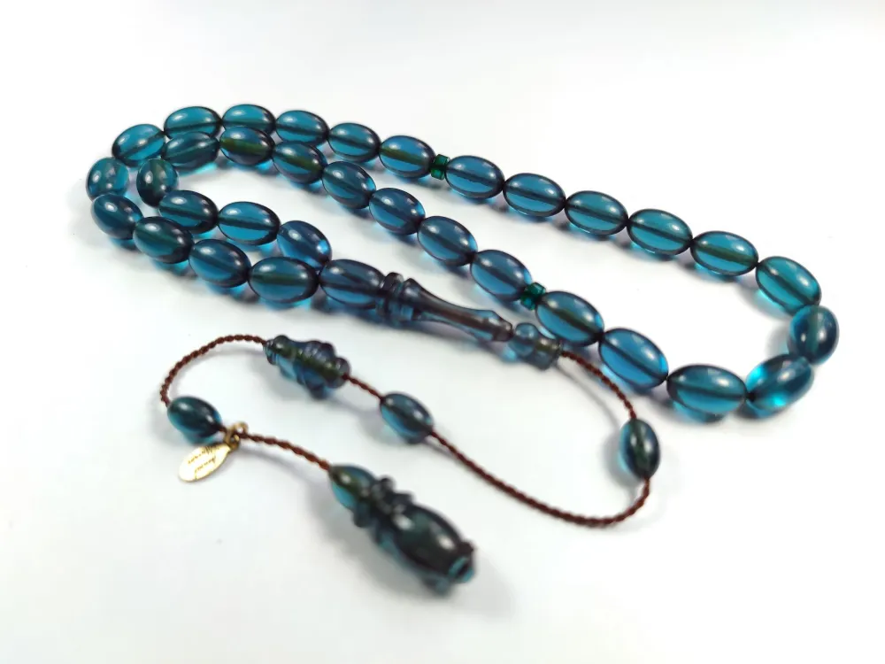 Junai̇d Hasan Usta İşi̇ İmzalı Sıkma Kehri̇bar