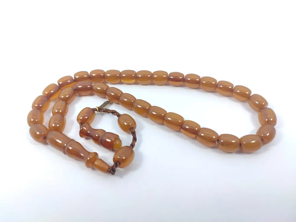 Muhammed Dabbas Usta İşi̇ İmzalı Sıkma Kehri̇bar