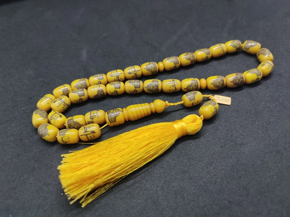 Zeyn Usta Eseri̇ Kabe Ve Kudüs Kalemkar İşçi̇li̇kli̇ Sıkma Kehri̇bar