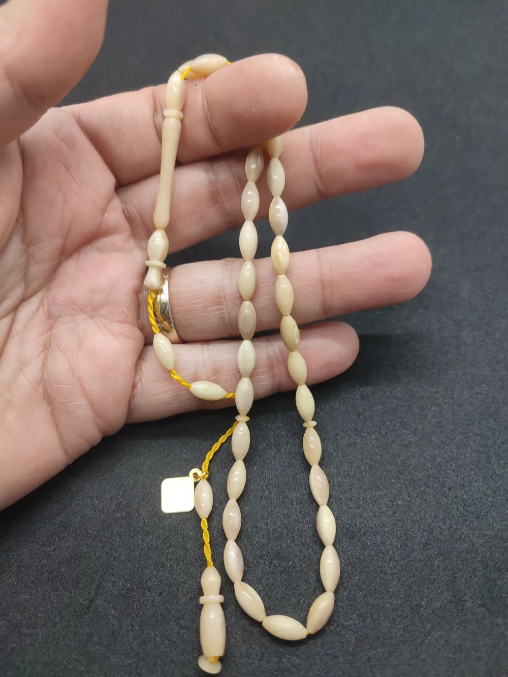 Başka Yerde Yok!!!İskeçeli̇ Cemi̇l Usta Eseri̇ 8.69 Gr El Boy Zürafa Kemi̇ği̇ küçük resim 4