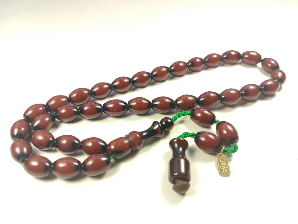 Muhammed Dabbas Usta İşi̇ İmzalı Anti̇k Model Sıkma Kehri̇bar küçük resim 2