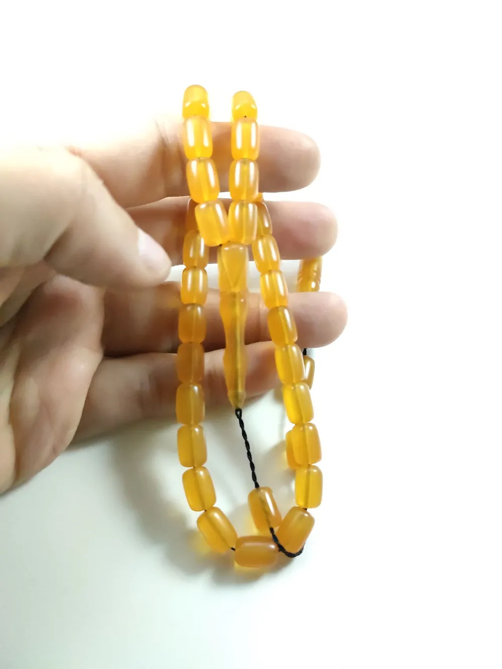 Erkan Çubukçu Usta İşi̇ İmzalı Mühürlü Sıkma Kehri̇bar küçük resim 3