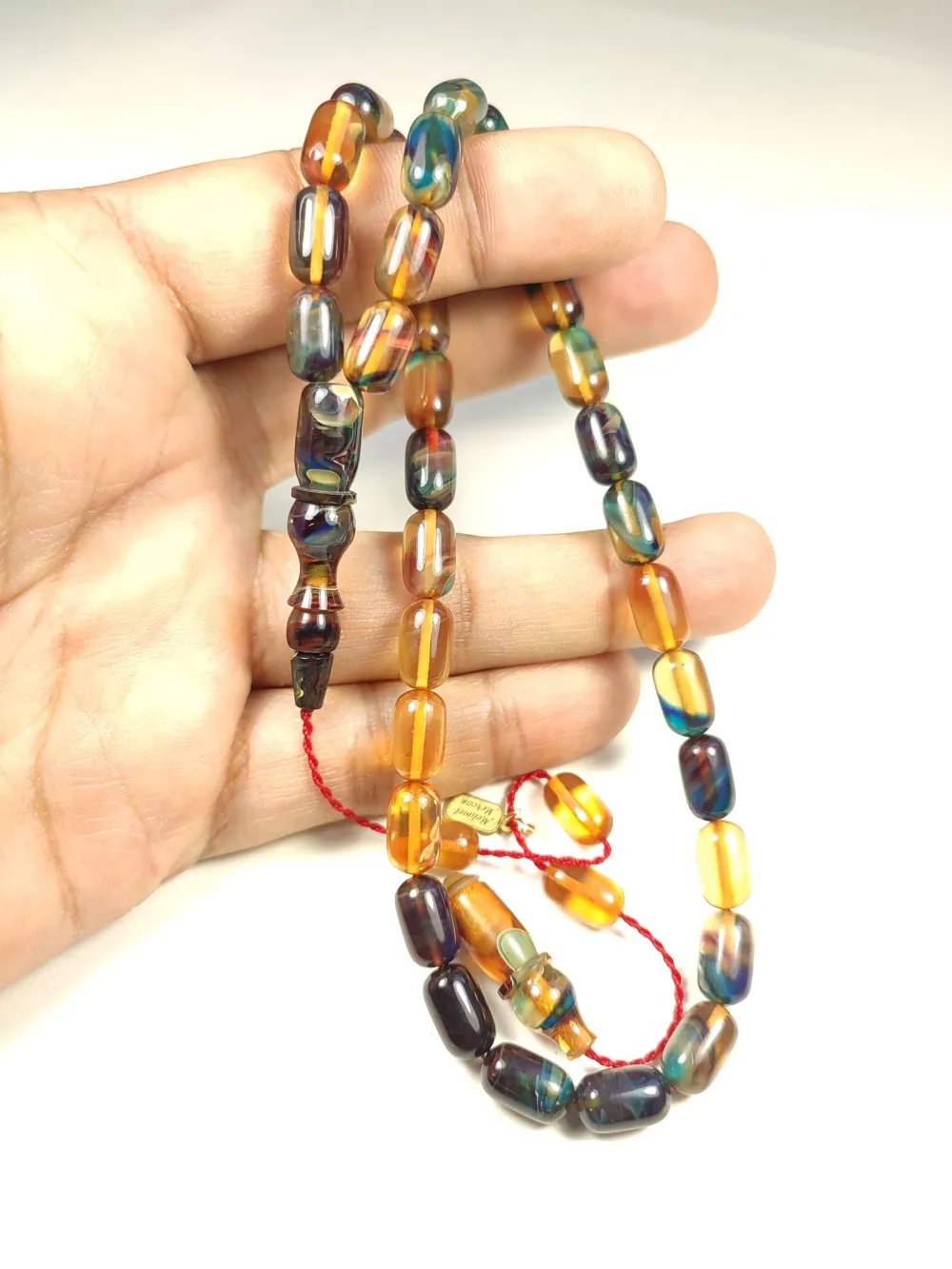 Mehmet Mercan Usta Eseri̇ İmzalı Aykırı Renk Sıkma Kehri̇bar küçük resim 4