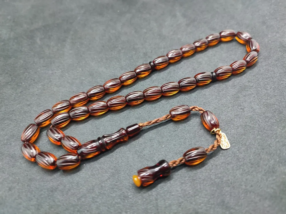 Dabbas Usta Eseri̇ El Boy Ful Kalem Oyma Ateş-İ Kehri̇bar küçük resim 2