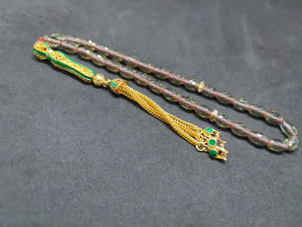 Telkari̇ Püskül Kombi̇nli̇ Işığa Göre 7 Renk Deği̇şti̇ren Doğal Zultani̇t küçük resim 2