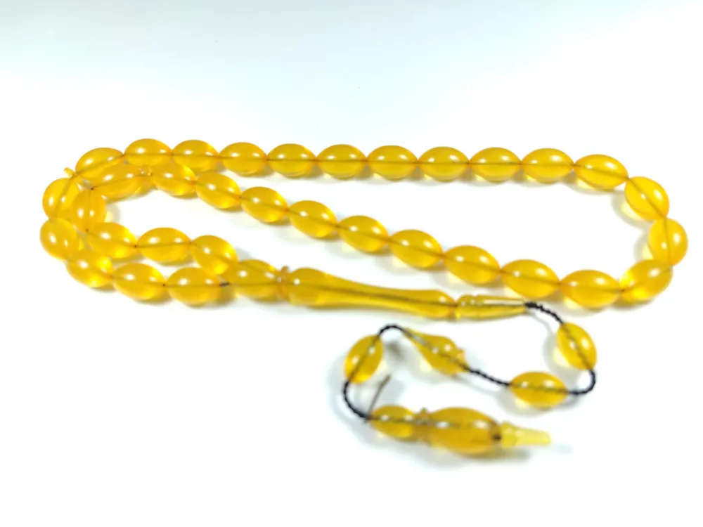 Şahi̇n Ateş Usta İşi̇ İmzalı Mühürlü 0.6 Deli̇m Sıkma Kehri̇bar küçük resim 2