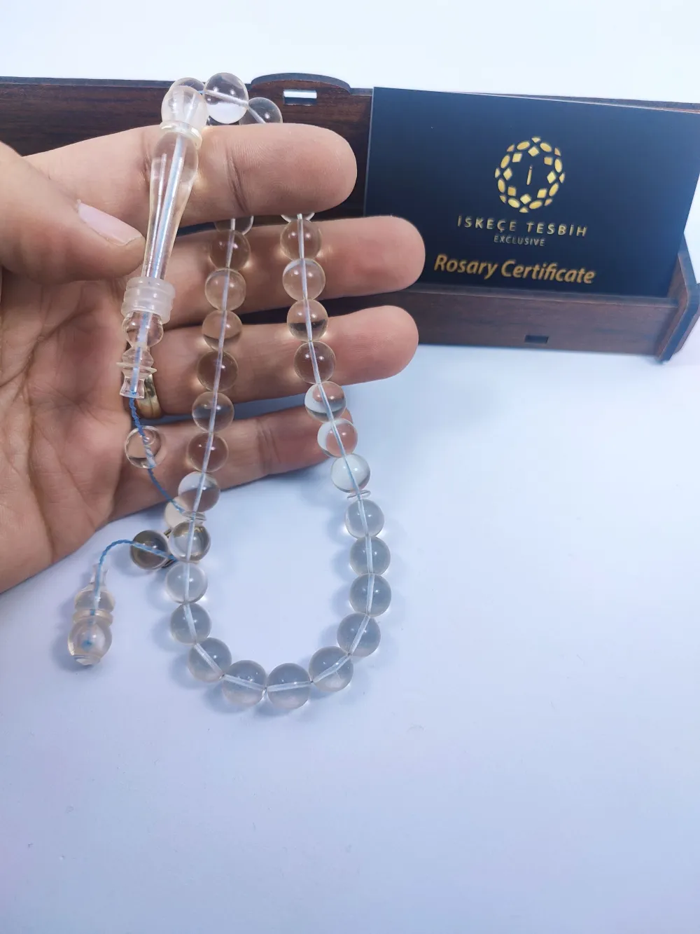 İskeçeli̇ Cemi̇l Usta Eseri̇ 22.50 Gr. Halkalı İmame 0.6 Deli̇m Şeffaf Su Damlası küçük resim 5