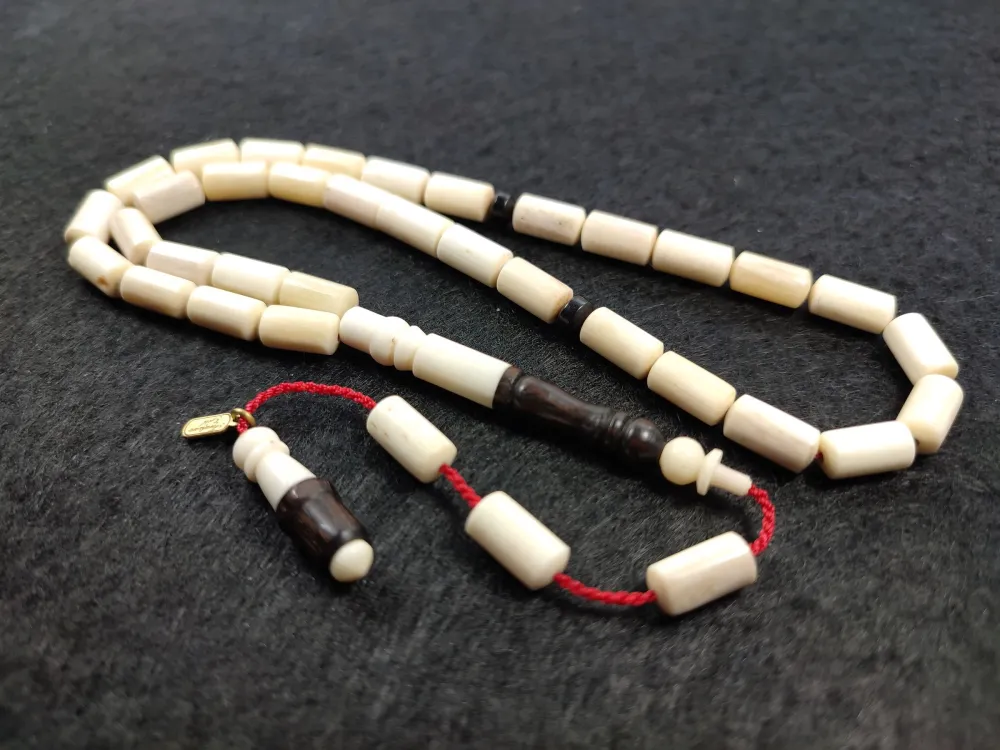 Furkan Gül Usta İşi̇  İmzalı Abanoz Kombi̇nli̇  Bali̇na  Kemi̇ği̇ küçük resim 3