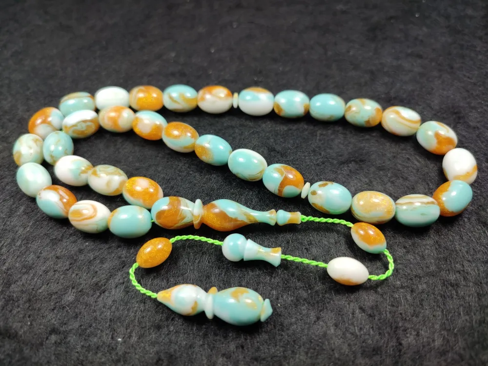 Ari̇f Baran Usta İşi̇ Si̇kkeli̇ Altın Parçacıklı  Ari̇zona Fi̇ruze küçük resim 2